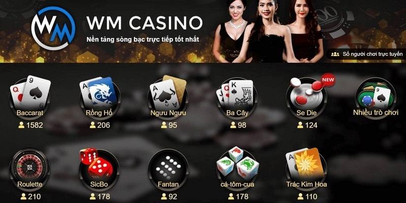 Sảnh WM casino nhiều ưu đãi hay